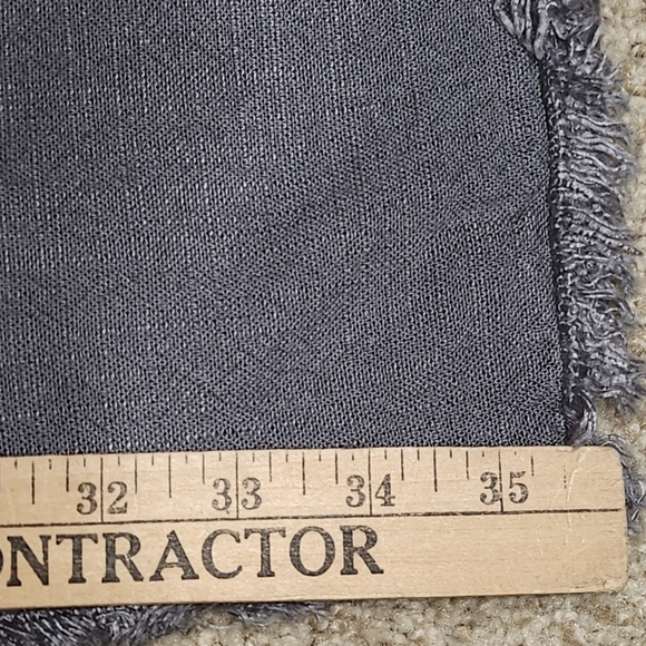 Casaluna Grey Linen Blend Fringe KING Pillow Sham NWOT - Picture 6 of 8